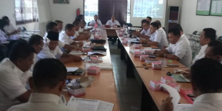 Rapat pembahasan pilkades di PMD Asahan.