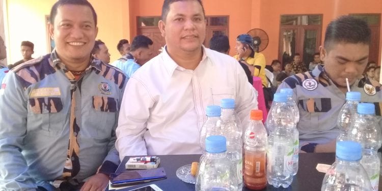 Ketua GM Pekat IB Asahan M Dadang, Wakil Ketua DPRD Asahan Rosmansyah, Ketua GM Pekat IB Sumut Khairul Anhar Harahap.