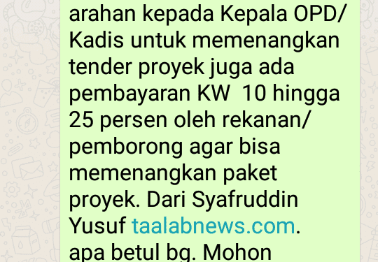 Hasil konfirmasi ke Sekretaris Disdik Asahan Pardomuan.