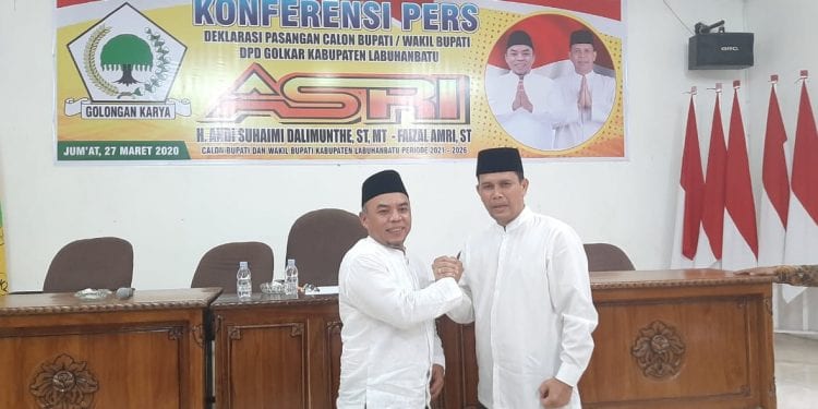 Pasangan Asri yang didukung Golkar Labuhanbatu di pilkada