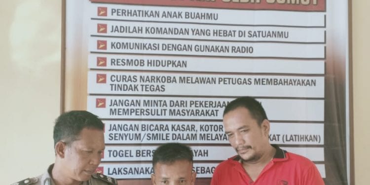 Tersangka narkoba di Sergai yang diringkus polisi.