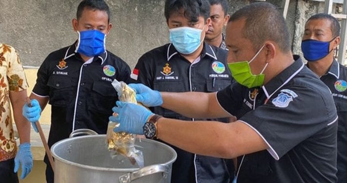 6,7 Kg Sabu Hasil Tangkapan Direbus Polres Batubara