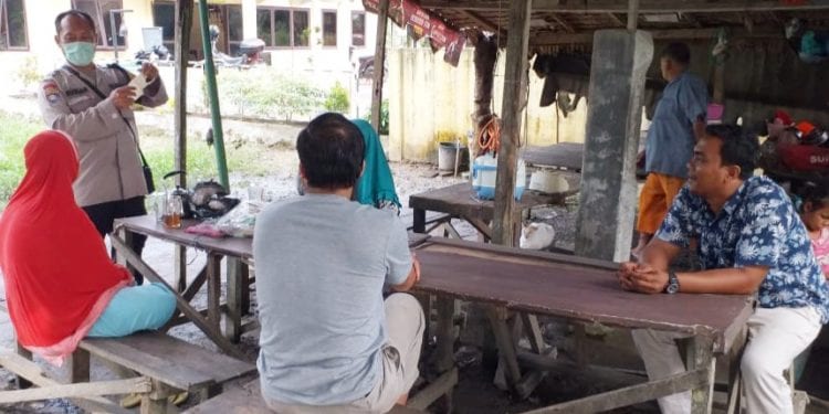 Suasana pelaksanaan kegiatan PRM bersama Bhabinkantibmas se jajaran Polres Tanjungbalai.