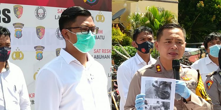 Kapolres Labuhanbatu, AKBP Deni Kurniawan, Senin (28/9/2020) pada konferensi pers.