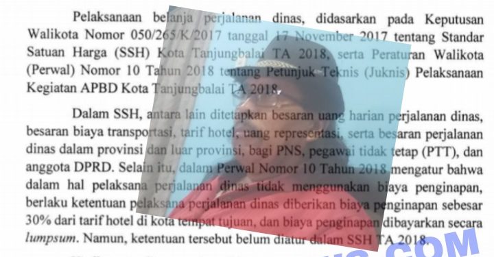 Temuan BPK atas perjalanan dinas dan penginapan di Setwan Tanjungbalai, insert Koordinator ICW Tanjungbalai Jaringan Sihotang