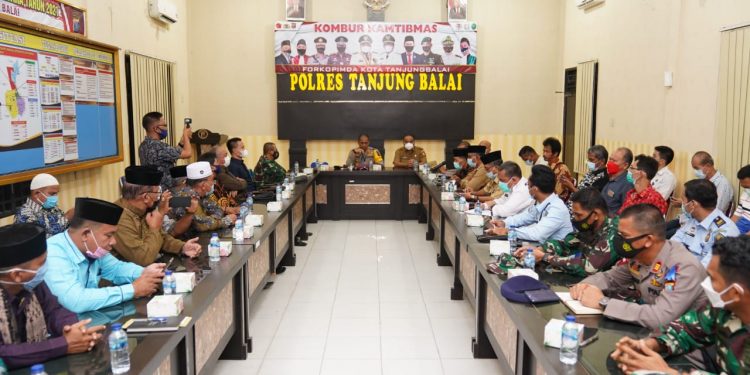 Suasana Kombur Kamtibmas di Polres Tanjungbalai.