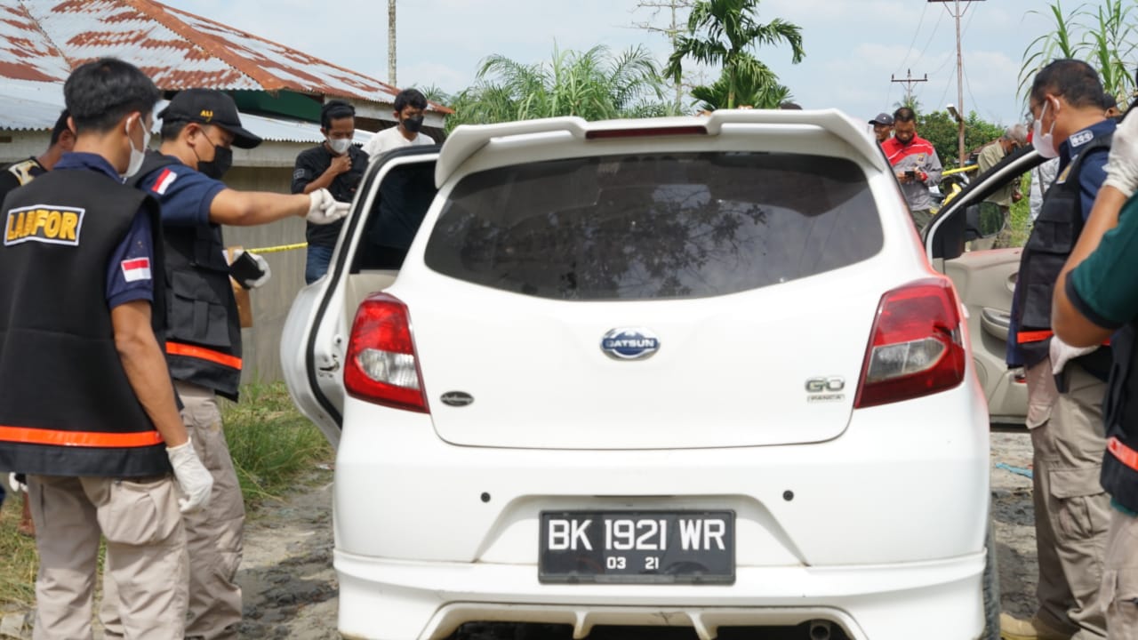 Puslabfor Polda Sumut Lakukan Pendalaman Penyelidikan Penembakan Wartawan di Pematangsiantar