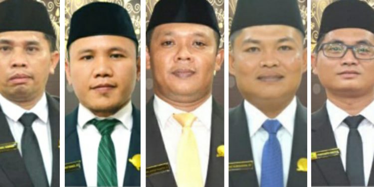 Lima Oknum DPRD Labura yang dinyatakan positif mengkonsumsi narkoba.