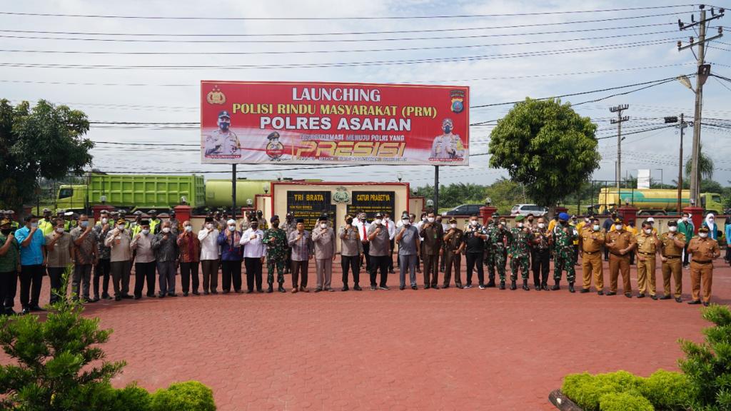 apel launching PRM di Halaman Polres Asahan