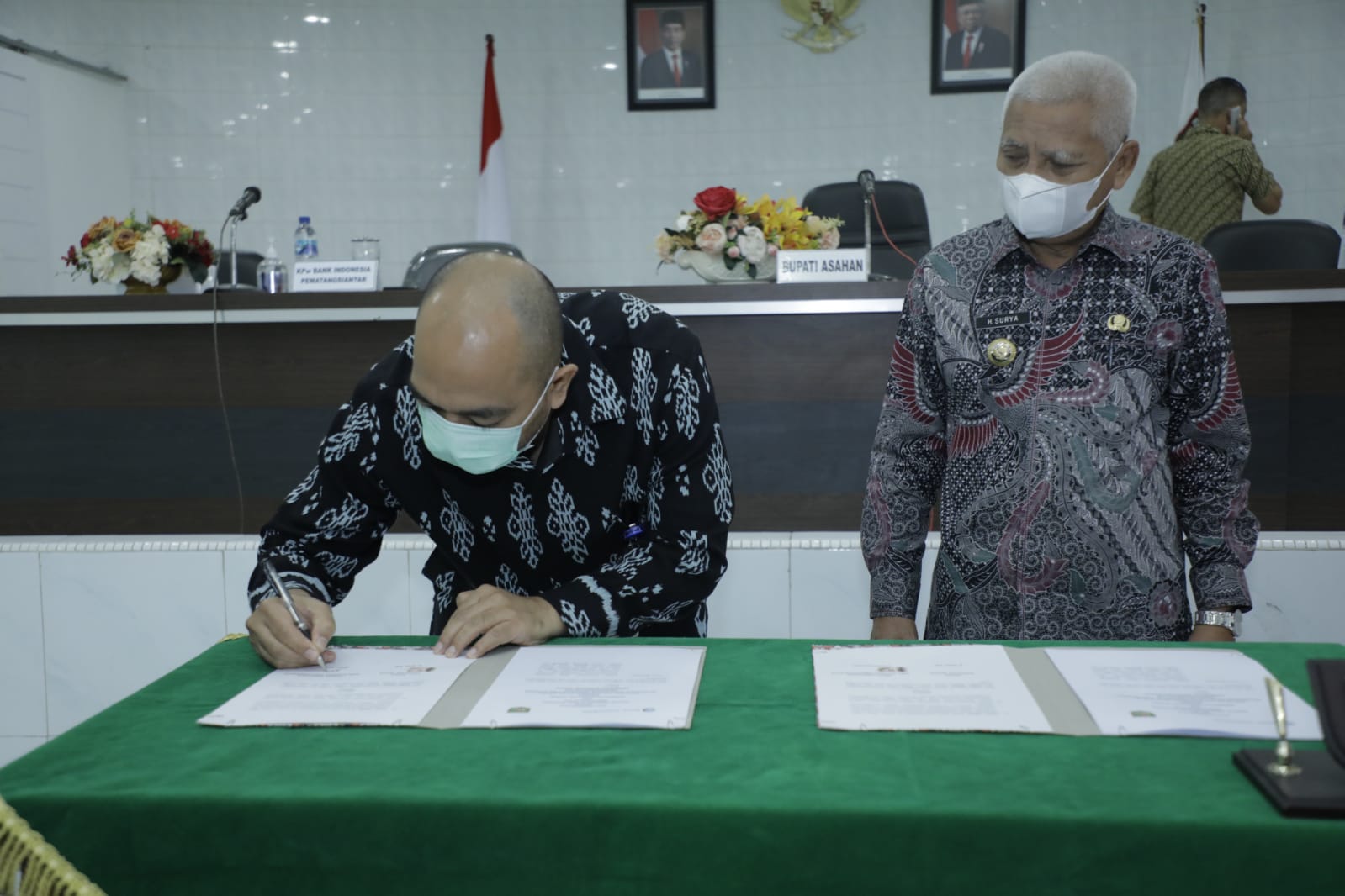 Bupati Asahan Teken MoU dengan Pihak Kantor Perwakilan Bank Indonesia Pematangsiantar