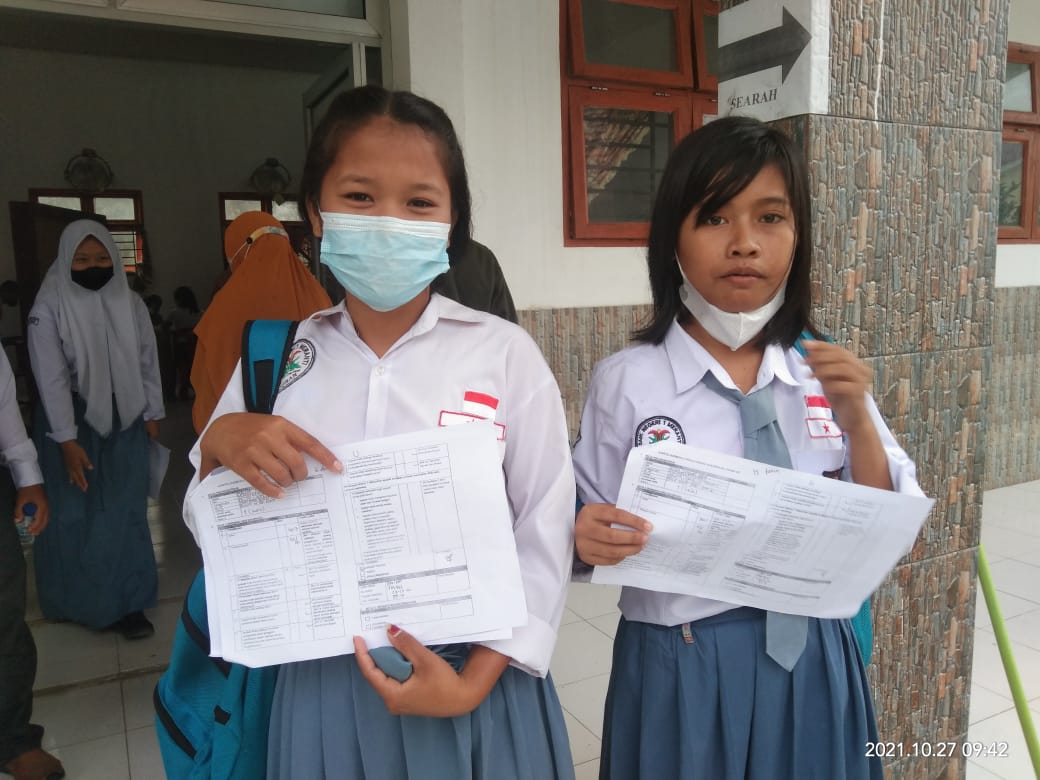 460 Siswa SMKN 1 Meranti Asahan Divaksin