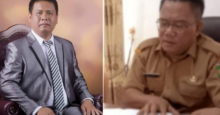 Ketua DPRD Asahan Baharuddin Harahap (kiri), Sekwan Syahrul Efendi (kanan)