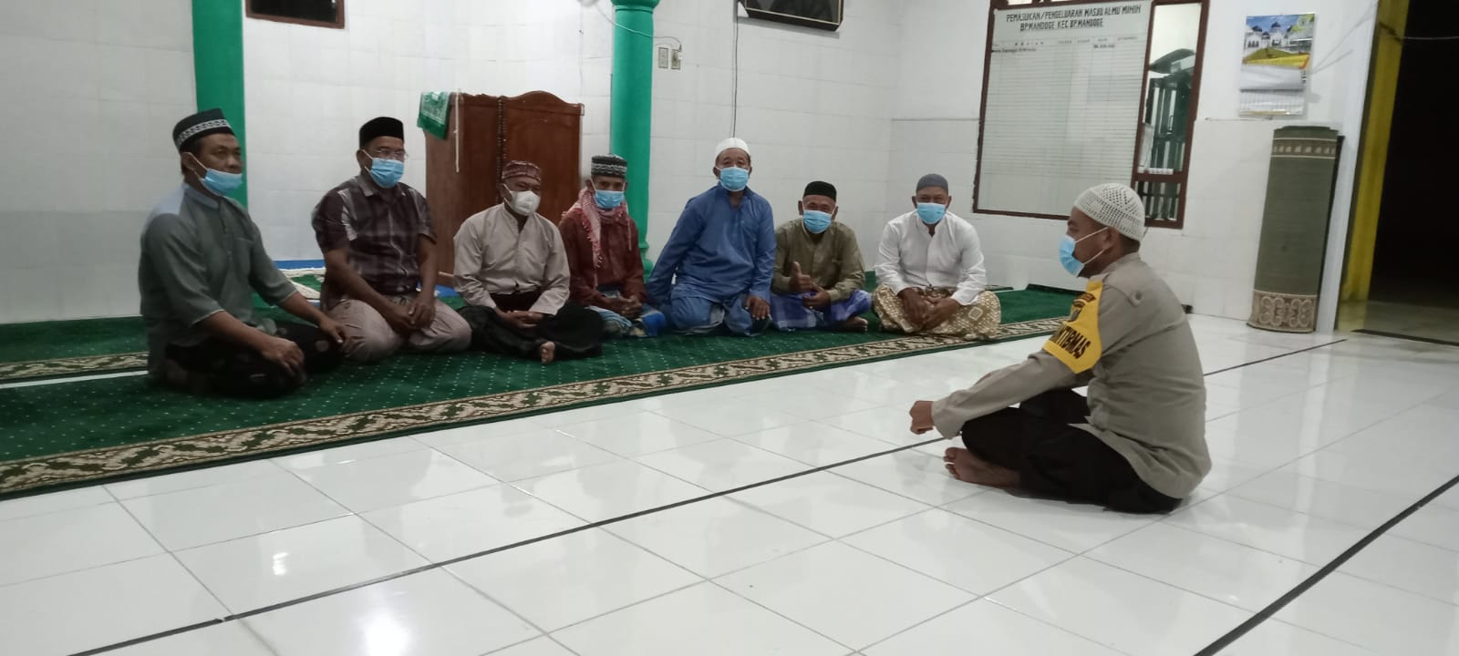 Kunjungi 6 Masjid, Gassuling Damas Polres Asahan Ajak Warga Taati Prokes dan Vaksin