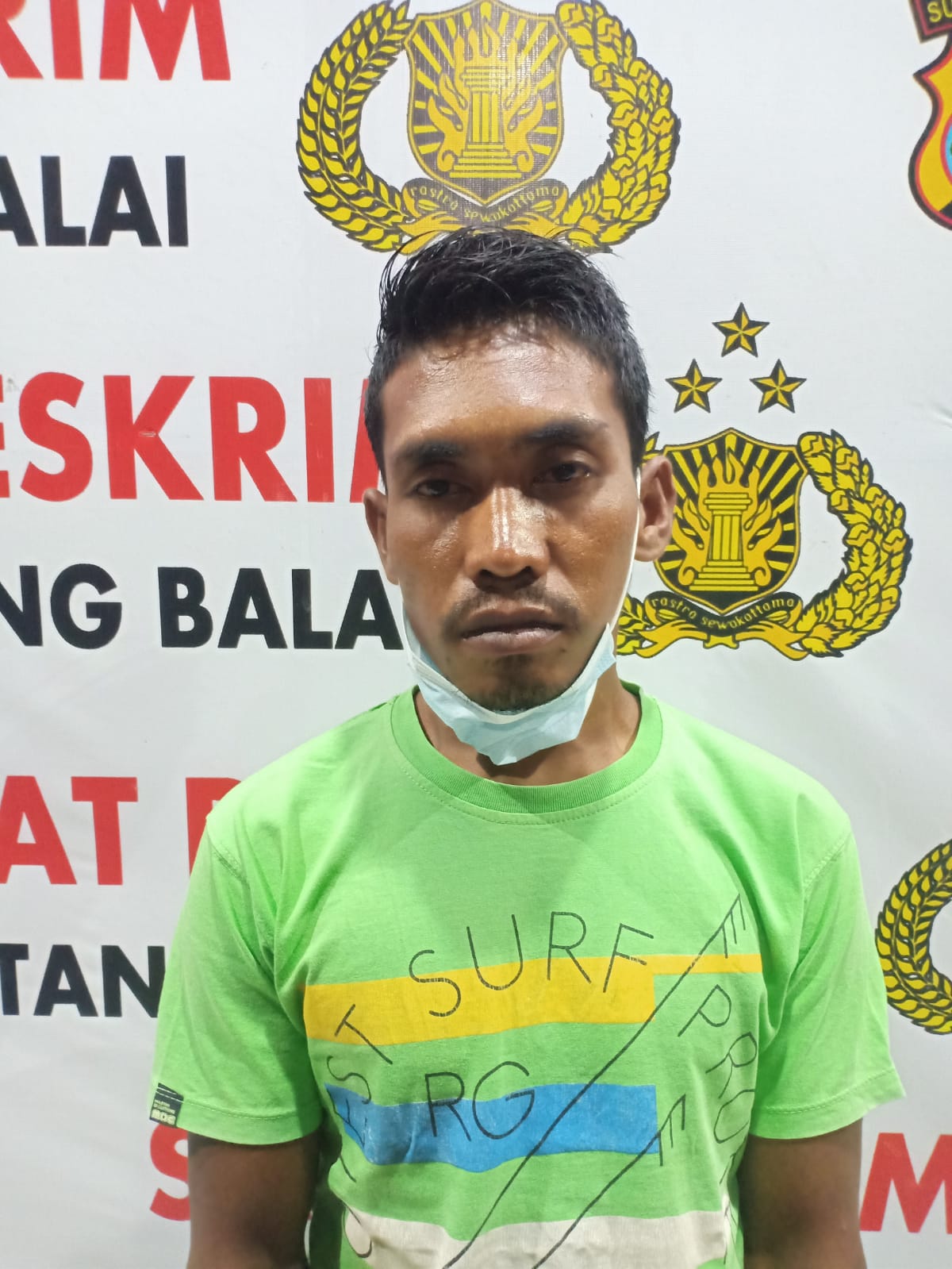 Aniaya Ayah Tirinya, Teguh Diringkus Polisi