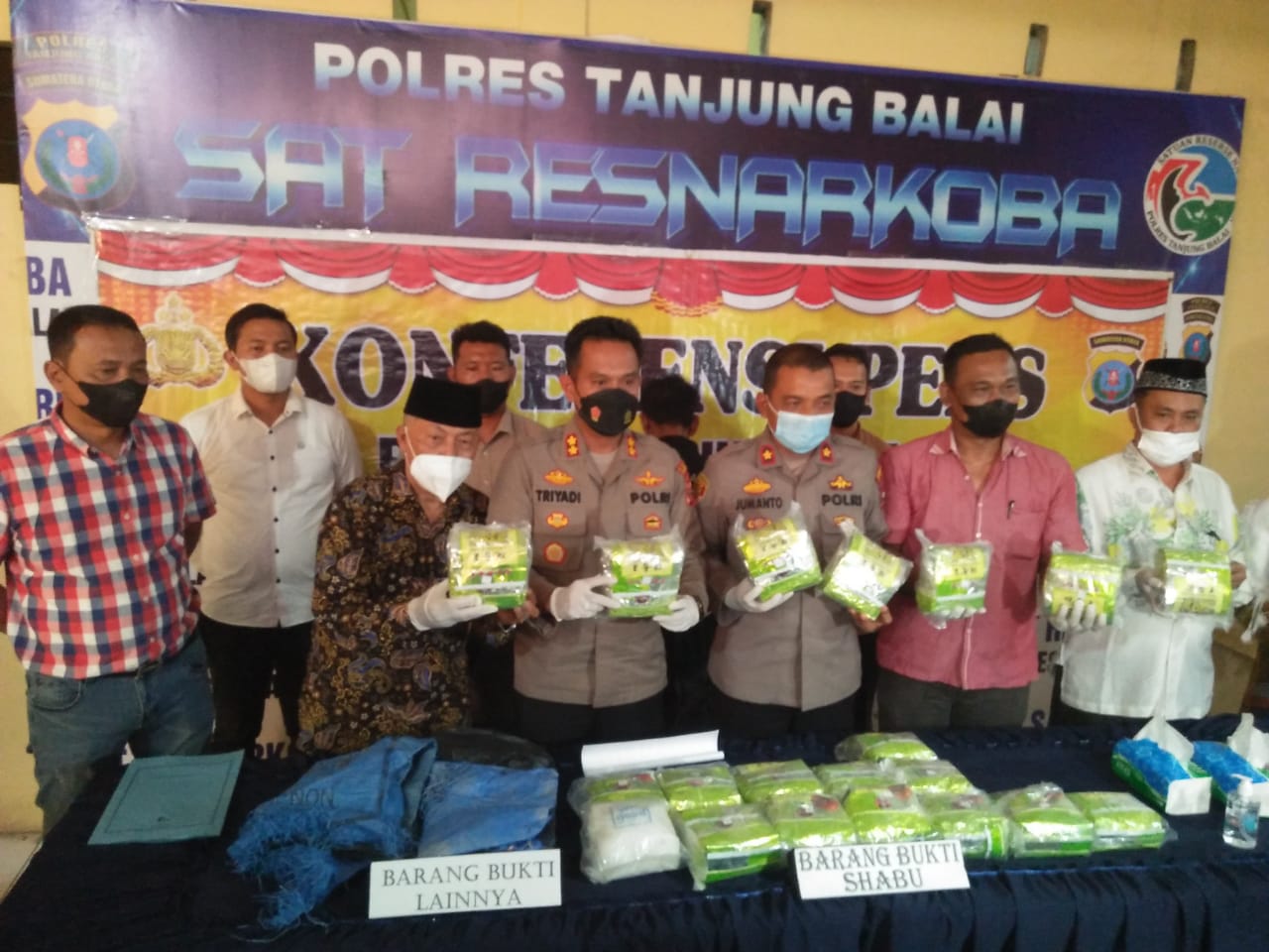 Miliki 21,2 Kilo Gram Sabu, Warga Bagan Asahan Diringkus Personel Polres Tanjungbalai