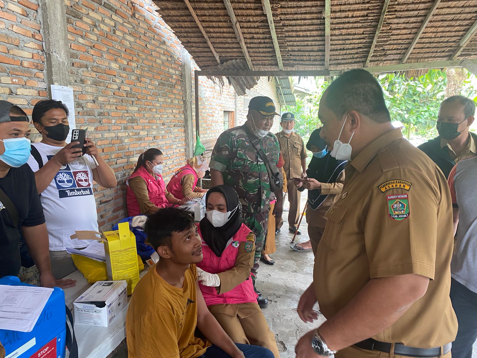 Wakil Bupati Asahan Tinjau pelaksanaan vaksinasi 