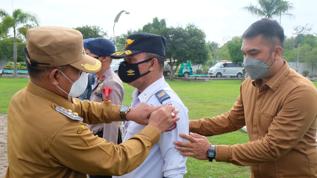 Plt Walikota Tanjungbalai Pimpin Apel Gelar Pasukan Operasi  Lilin Toba - 2021 