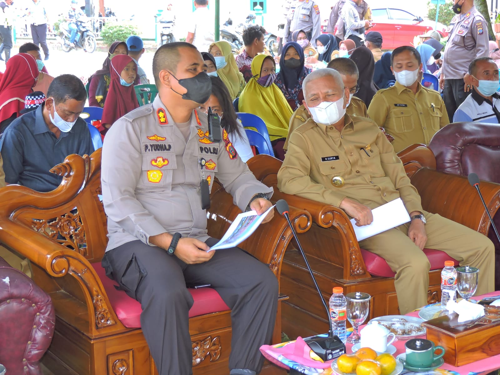 Bupati dan Kapolres Asahan Ikuti Zoom Meeting dengan Kapolri