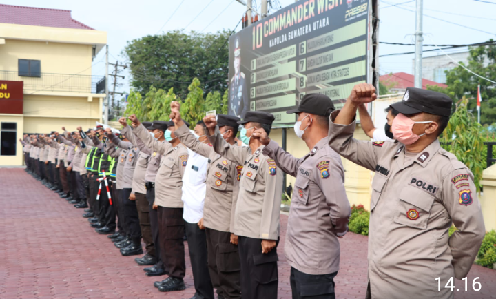 Kapolres Tanjungbalai Tegaskan Seluruh Personil Patuhi Peraturan Lalu Lintas