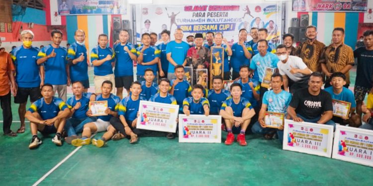 PB Kemuning A Juara Turnamen Bulutangkis PB Bina Bersama Cup I Kota Tanjungbalai