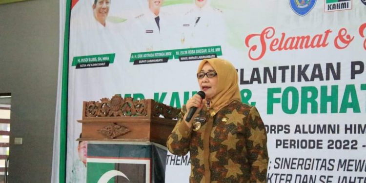 Wakil Bupati Labuhanbatu Hj Ellya Rosa Siregar.