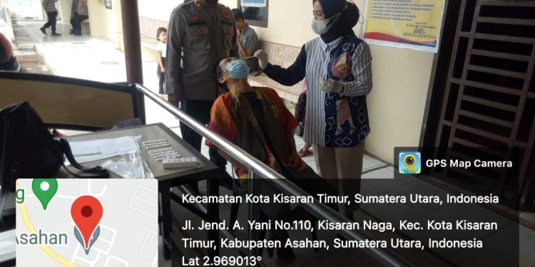 Polres Asahan Gelar Swab Rapid Tes Antigen pada Tahanan