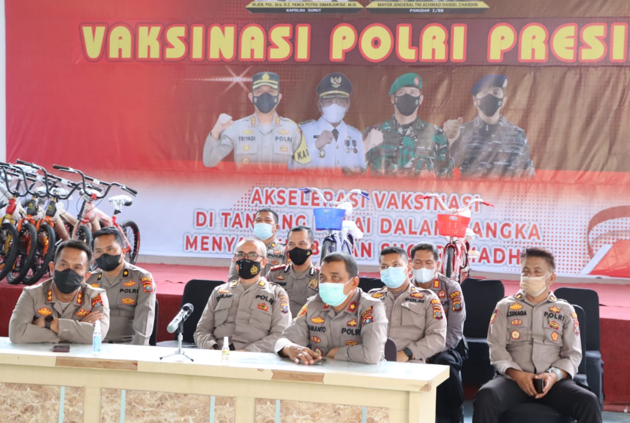 Polres Tanjungbalai Gelar Vaksinasi Massal 