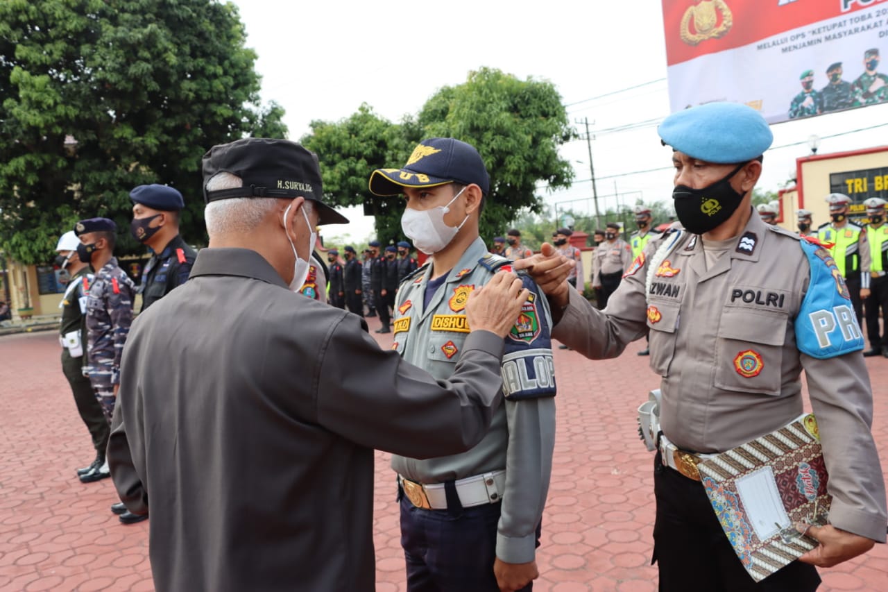 Bupati Asahan Pimpin Apel Gelar Pasukan OPS Ketupat Toba Tahun 2022,