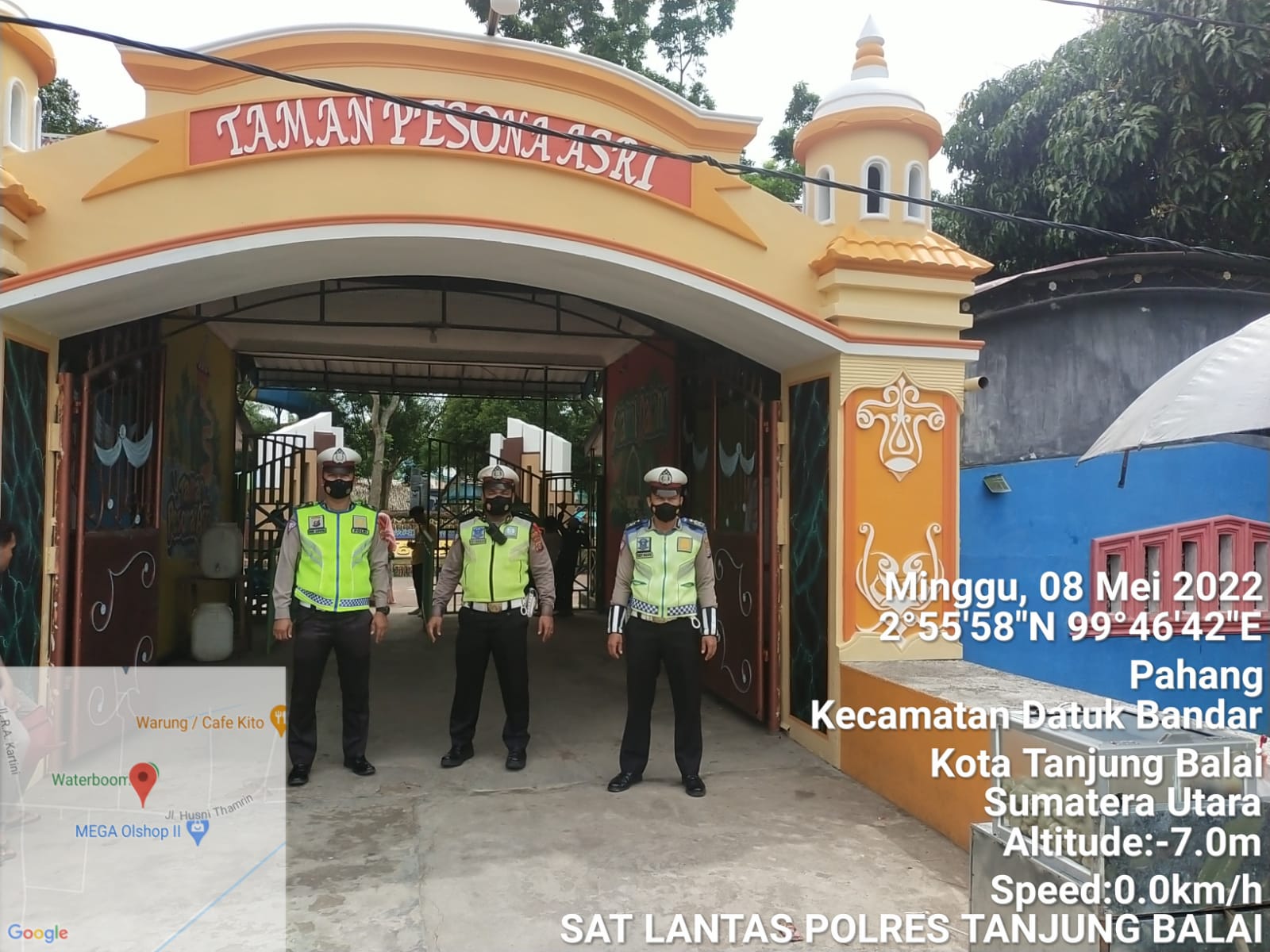 Satlantas Polres Tanjungbalai Lakukan Pengamanan Gereja Saat Beribadah