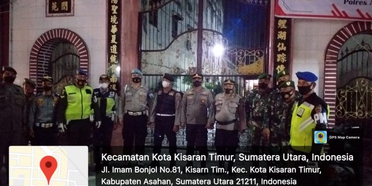 Polres Asahan Bersama Personel Gabungan Patroli ke Vihara