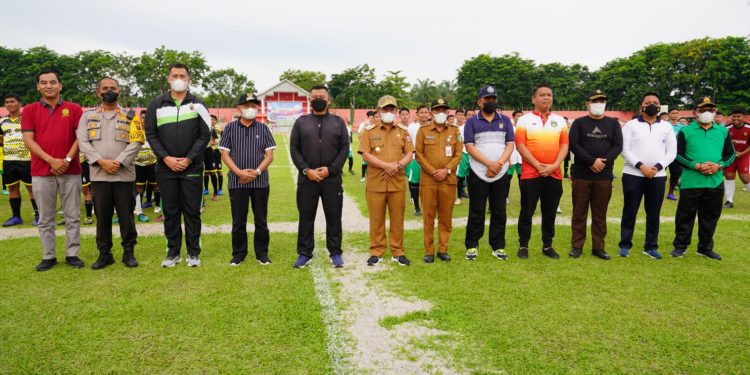 Kapolres Asahan dan Forkopimda Hadiri Kunjungan Danrem 022/PT dalam Liga Santri