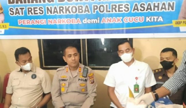 Ini Penjelasan Kapolres Asahan Saat Musnahkan 1 Kg Sabu