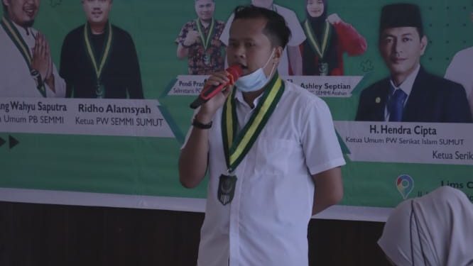 ketua SEMMI Cabang Kisaran Asahan Muhammad Syafrizal Ritonga