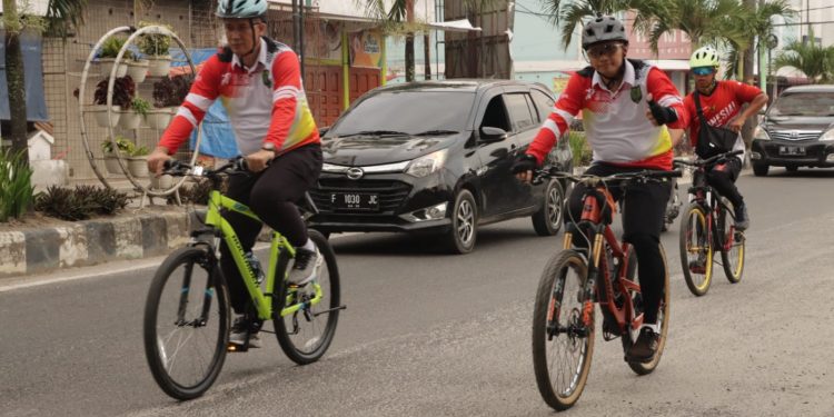 Kapolres dan Bupati Asahan Ikuti Fun Bike