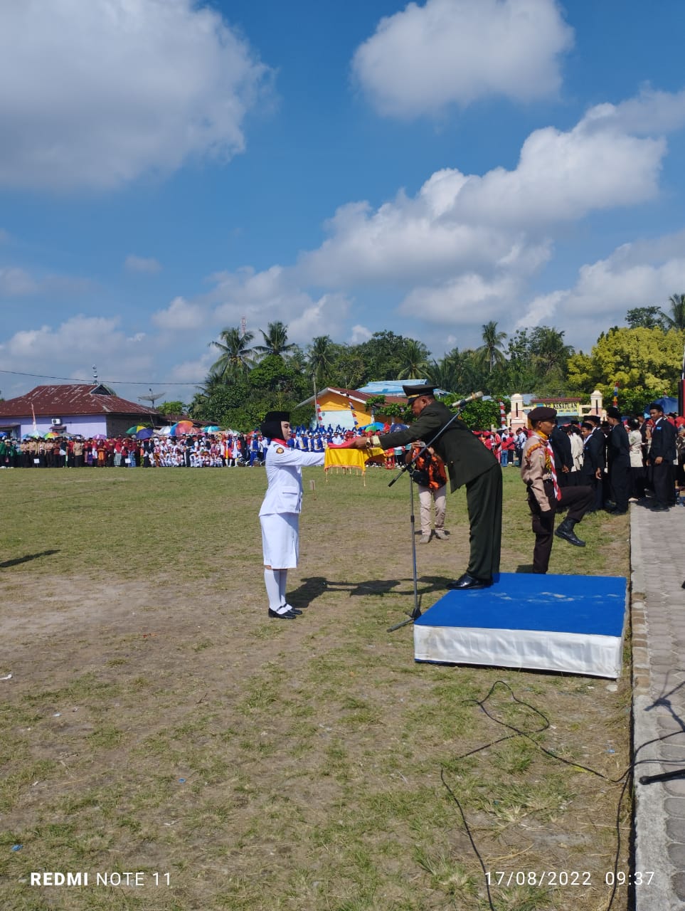 Peringatan HUT ke 77 RI di Kecamatan Meranti Meriah