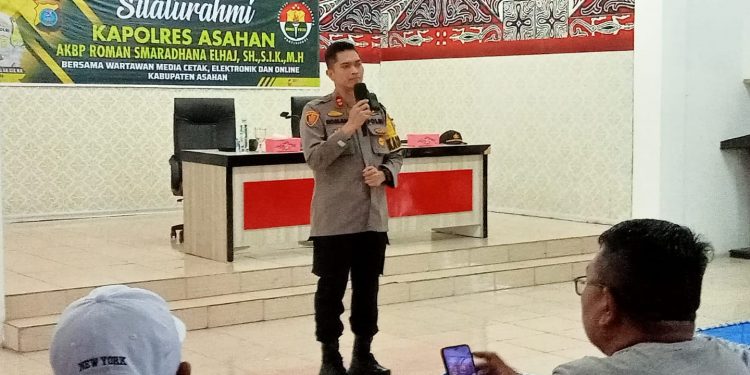 Silahturahmi dengan Insan Pres, Kapolres Asahan Berjanji Berikan Kemudahan dalam Informasi Pemberitaan