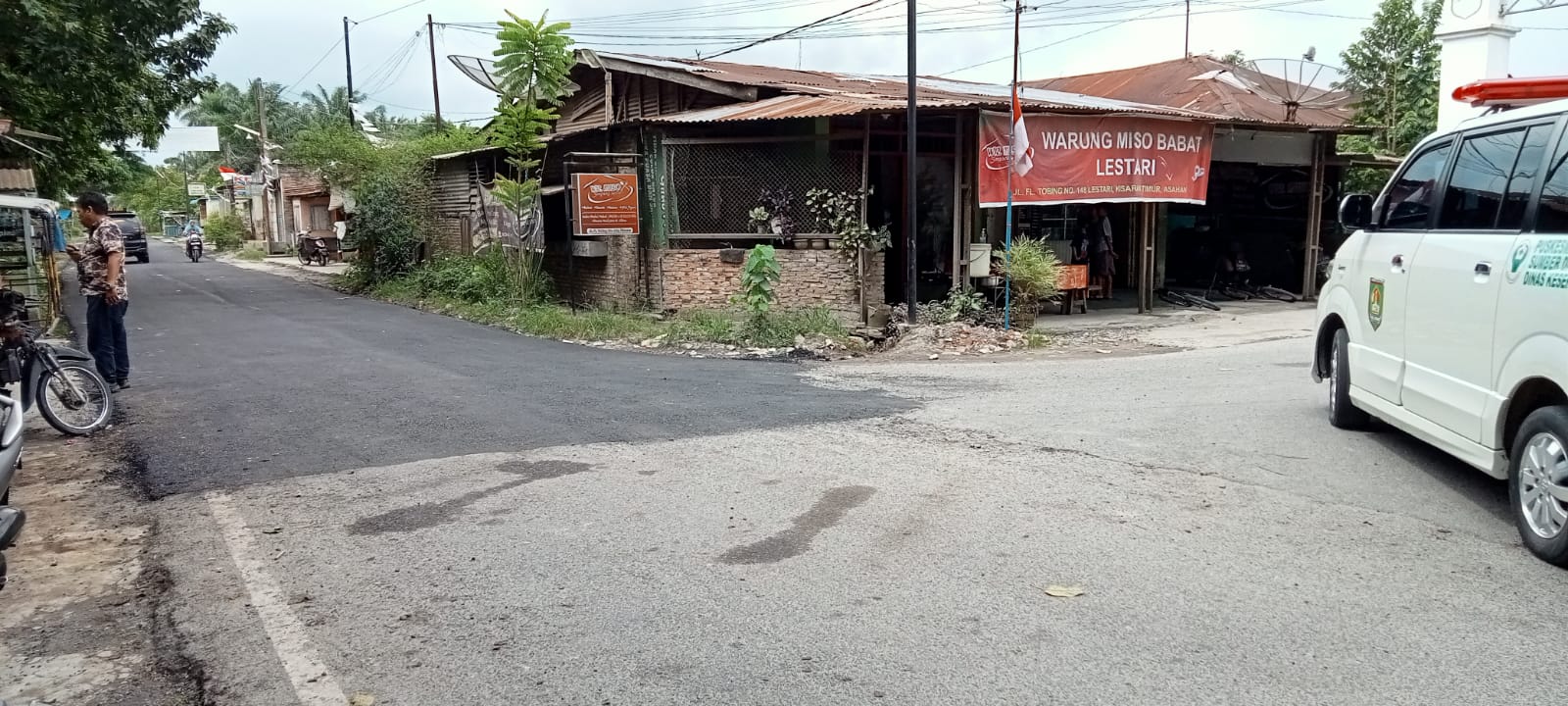 Proyek Perawatan Jalan di Kelurahan Lestari Diduga Dikerjakan Asal Jadi