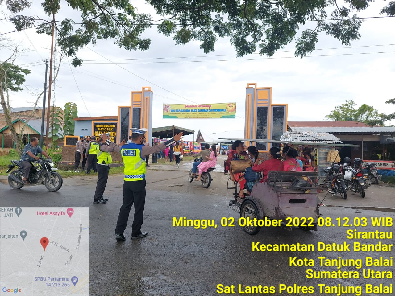 Polres Tanjungbalai Amankan Perayaan Jubileum 75 Tahun Gereja Katolik Santo Mikael di Tanjungbalai