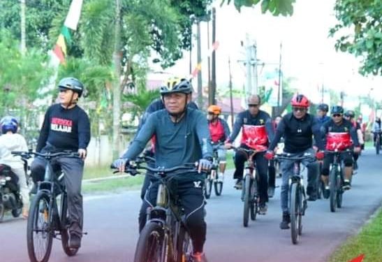 Bupati Asahan Gowes Sepeda 23 Km