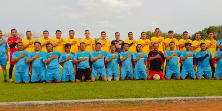 Polres Asahan Libas Wartawan FC 4 - 0 .