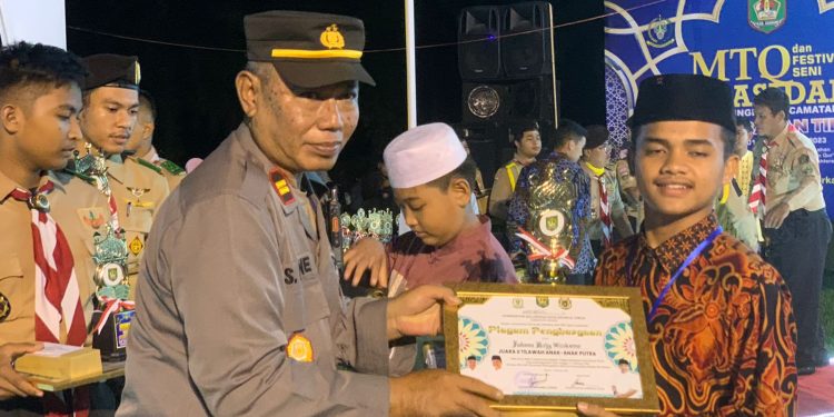 Kapolsek Kota Kisaran Hadir Penutupan MTQ