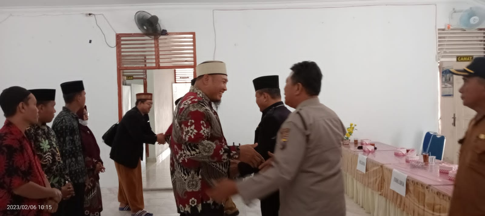 Pengambilan Sumpah dewan hakim MTQ ke 54 oleh camat Meranti.