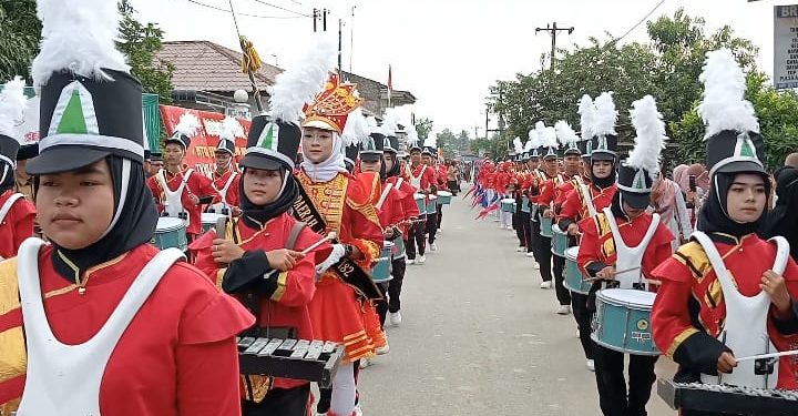 Pawai Pembukaan MTQ ke 54 di Kecamatan Meranti Diikuti Ribuan Warga