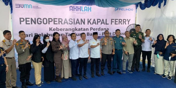 Kapolres Asahan Hadiri Pengoperasian Kapal Penumpang Trayek Pelabuhan Teluk Nibung