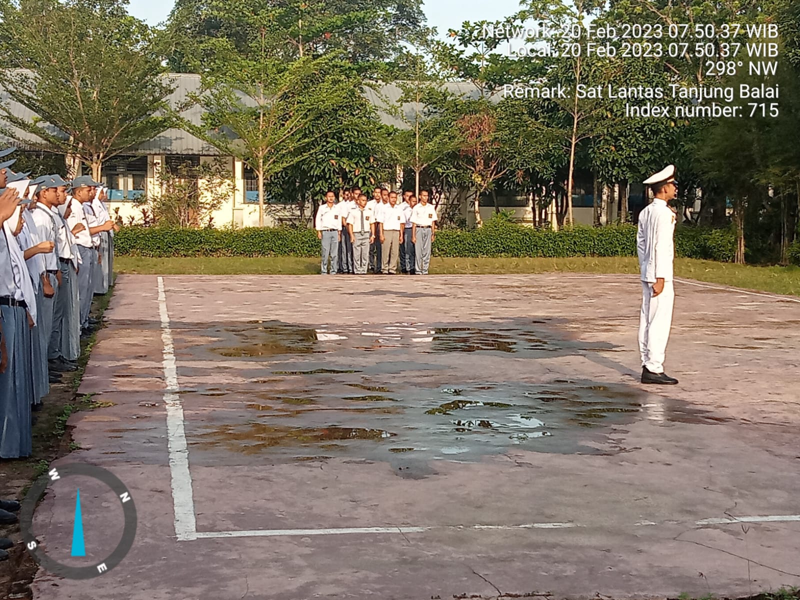 Sat Lantas Polres Tanjungbalai Bekali Pelajar SMKN 1 Tentang Teknik Mengendarai Sepedamotor