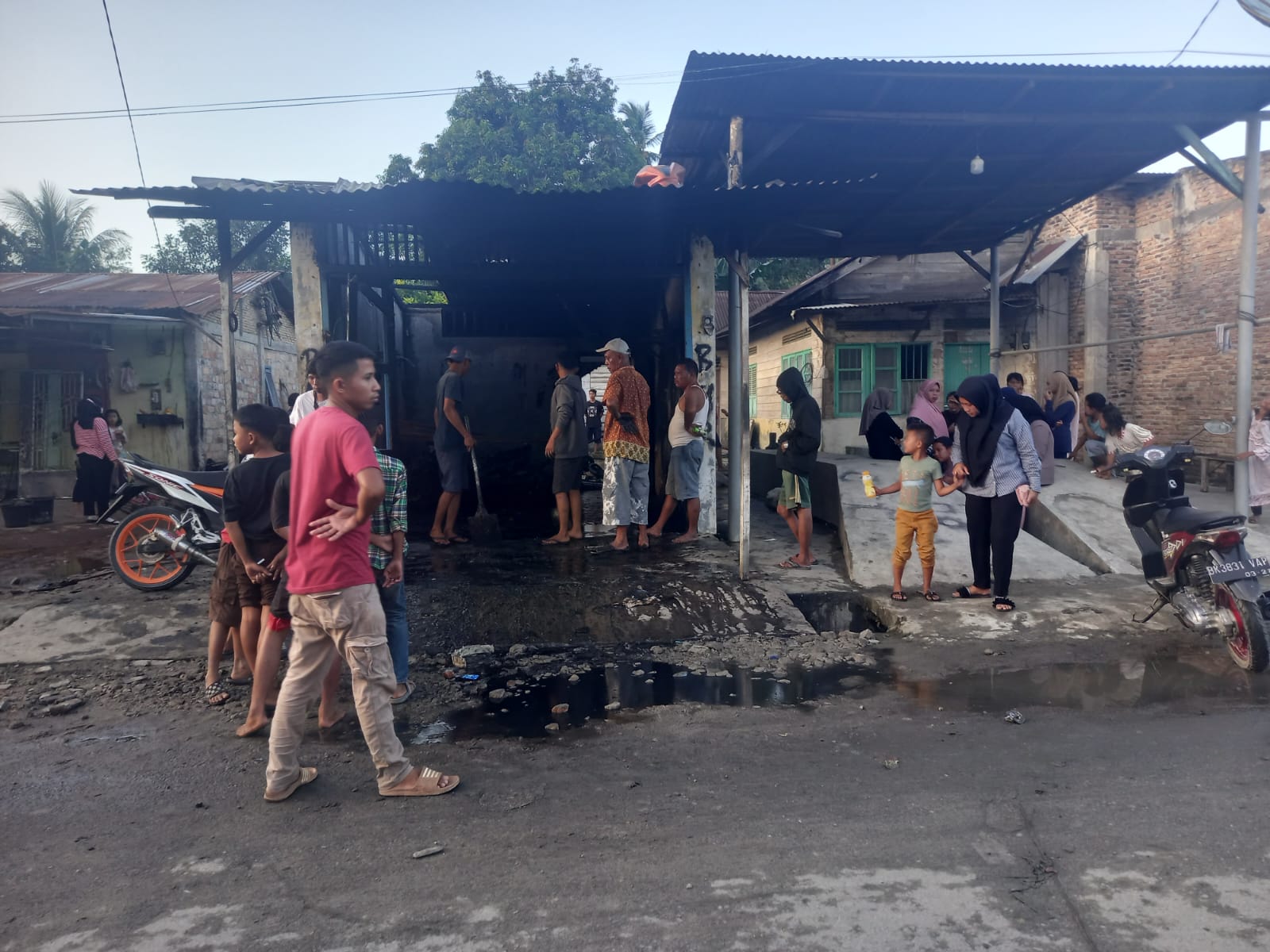 Bengkel Terbakar, 6 Sepedamotor Ikut Dilalap si Jago Merah