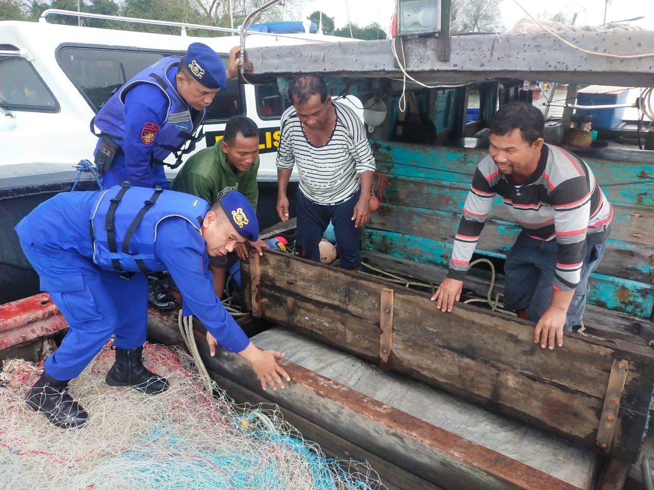 Sat Polairud Polres Tanjungbalai Patroli Perairan dari Pagi Sampai Sore