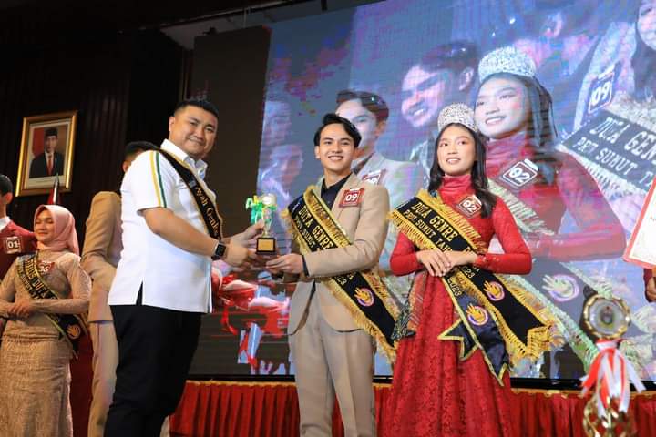 Bupati Labura, Hendriyanto Sitorus menghadiri acara grand final Apresiasi Duta dan Jambore Ajang Kreativitas GenRe Provinsi Sumatera Utara tahun 2023 