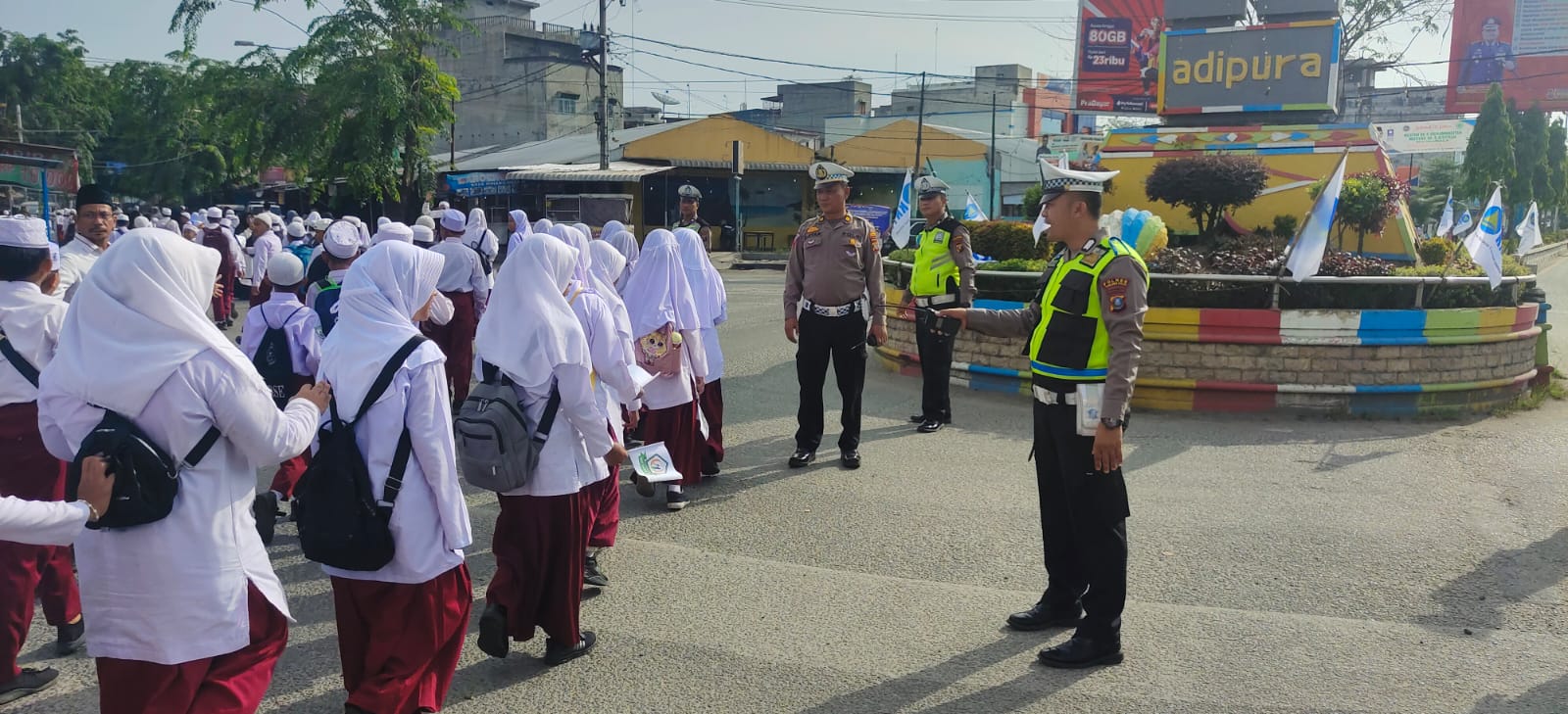 Sat Lantas Polres Tanjungbalai Laksanakan Pengamanan Pawai Sambut 1 Muharram 