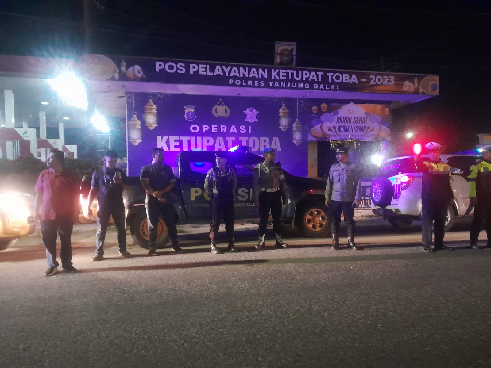 Personel Polres Tanjungbalai Gelar Patroli Skala Besar